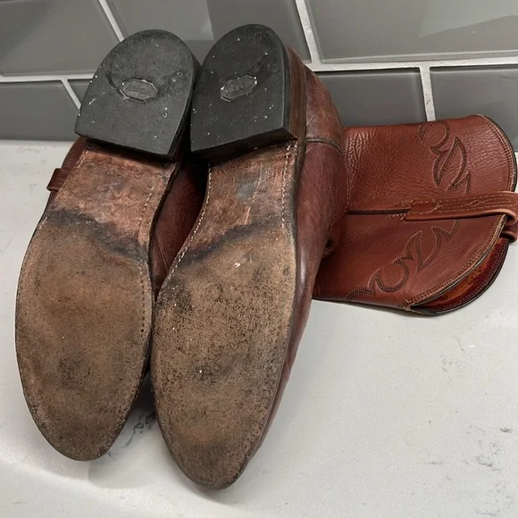 Lucchese Mens 9 D Mad Goat Ropers‎ Western Cowboy Boot Womens 8.5 D Rodeo N8793